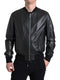 Dolce & Gabbana Black Leather Full Zip Bomber Men Jacket