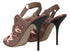 Dolce & Gabbana Light Brown Slingback Corset Style Stiletto Heels - Women’s Shoes