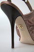 Dolce & Gabbana Light Brown Slingback Corset Style Stiletto Heels - Women’s Shoes