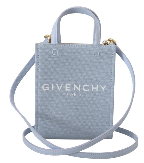 Givenchy Vertical Cloud Mini Shoulder Bag – Blue Coated Canvas – Women’s