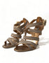 Dolce & Gabbana Bronze Crystal Strap Stiletto Heels – Elegant Evening Sandals for Women