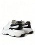 Dolce & Gabbana Daymaster White Black Leather Low Top Sneakers Shoes