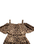 Dolce & Gabbana Brown Leopard Print Sleeveless A-line Dress