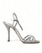 Dolce & Gabbana Silver Crystal High Heels Sandals for Women