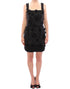 Dolce & Gabbana Black floral crystal embedded dress