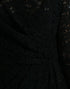 Dolce & Gabbana Black Bodycon Lace Cotton Sheath Mini Dress