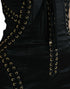 Dolce & Gabbana Black Bustier Corset Lace Bodycon Midi Dress