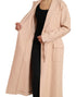 Dolce & Gabbana Beige Cotton Single Breasted Long Coat Jacket