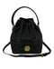 Versace Medusa Bucket Shoulder Bag – Elegant Black Lamb Leather with Gold Hardware for Women