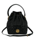 Versace Medusa Bucket Shoulder Bag – Elegant Black Lamb Leather with Gold Hardware for Women