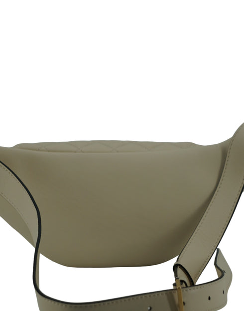 Versace Elegant White Lamb Leather Belt Bag for Women