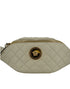 Versace Elegant White Lamb Leather Belt Bag for Women