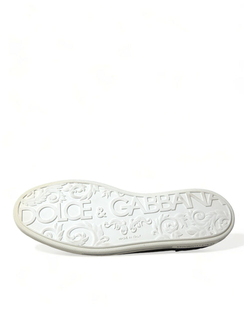 Dolce & Gabbana Blue Suede Caiman Men Loafers Slippers Shoes