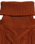 Dolce & Gabbana Brown Wool Knit Turtleneck Pullover Sweater