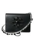 Dolce & Gabbana Crystal-Embellished Cardholder Wallet Black Calf Leather Women