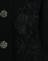 Dolce & Gabbana Black Floral Wool Button Embellished Jacket