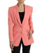 Dolce & Gabbana Pink Polyester Single Breasted Blazer Jacket