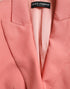 Dolce & Gabbana Pink Polyester Single Breasted Blazer Jacket