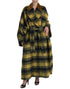 Dolce & Gabbana Yellow Checkered Long Sleeve Coat Jacket