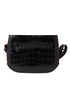 Balenciaga Elegant Black Crocodile Exotic Leather Camera Bag – Women