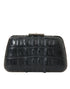 Balenciaga Elegant Black Crocodile & Lamb Leather Evening Clutch – Women