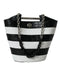 Balenciaga Chic Crocodile Leather Maxi Black & White Bucket Bag for Women