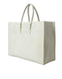 Balenciaga Papier A4 Python Leather Tote White Yellow Women’s