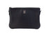 Burberry Peyton Monogram Black Grainy Leather Crossbody Pouch Bag for Women