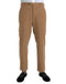 Prada Beige Cashmere Men Straight Fit Dress Pants
