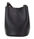 Burberry Lorne Small Black Pebbled Leather Bucket Bag for Women