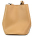Burberry Lorne Small Camel Pebbled Leather Bucket Bag for Women