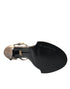 Dolce & Gabbana Crystal Sandals Brown Snakeskin Leather Ankle Strap Heels Women