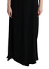 Dolce & Gabbana Black Stretch Shift Long Maxi Dress