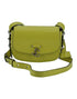 Jimmy Choo ARENNE Satchel Small Shoulder Bag in Lime Yellow Patent Leather for Women