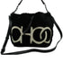 Jimmy Choo Black Shearling Leather Top Handle & Shoulder Bag for Women
