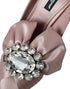 Dolce & Gabbana Pumps – Women's Pink Satin Crystal Embellished High Heels
