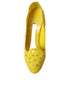 Dolce & Gabbana Yellow Crystal Cinderella PVC Heels – Women's Pumps