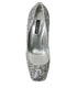 Dolce & Gabbana Pumps – Women's Silver Sequin Leather Crystal High Heels