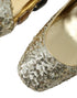Dolce & Gabbana Pumps – Women's Gold Sequin Leather Crystal High Heels