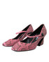 Dolce & Gabbana Pink Python Leather Mary Jane Pumps – Women's Exotic Heels