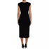 Dolce & Gabbana Black Viscose Sleeveless Bodycon Midi Dress