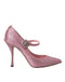 Dolce & Gabbana Pink Strass Crystal Heels Pumps Shoes - Women’s