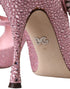 Dolce & Gabbana Pink Strass Crystal Heels Pumps Shoes - Women’s