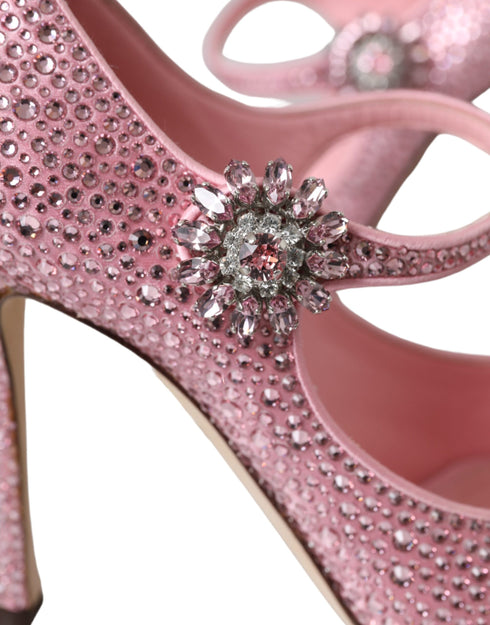 Dolce & Gabbana Pink Strass Crystal Heels Pumps Shoes - Women’s