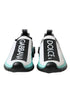 Dolce & Gabbana Sorrento Sneakers | White Black Blue Slip-On Logo Shoes
