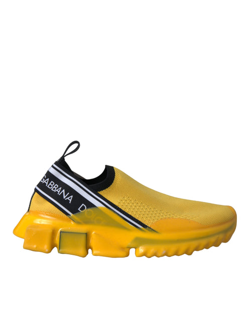 Dolce & Gabbana Sorrento Slip-On Sneakers Shoes in Yellow for Women