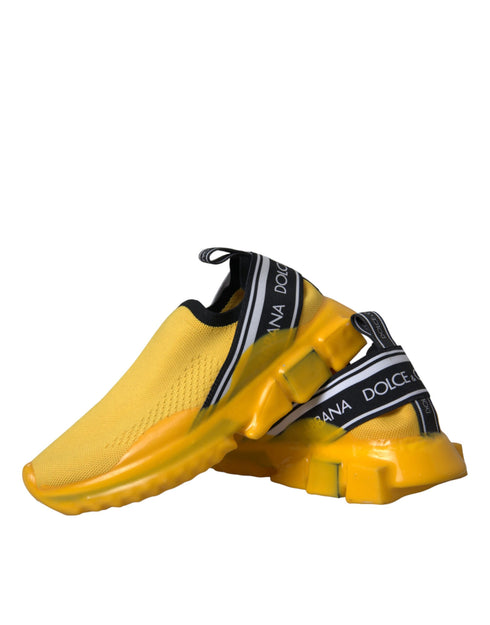 Dolce & Gabbana Sorrento Slip-On Sneakers Shoes in Yellow for Women