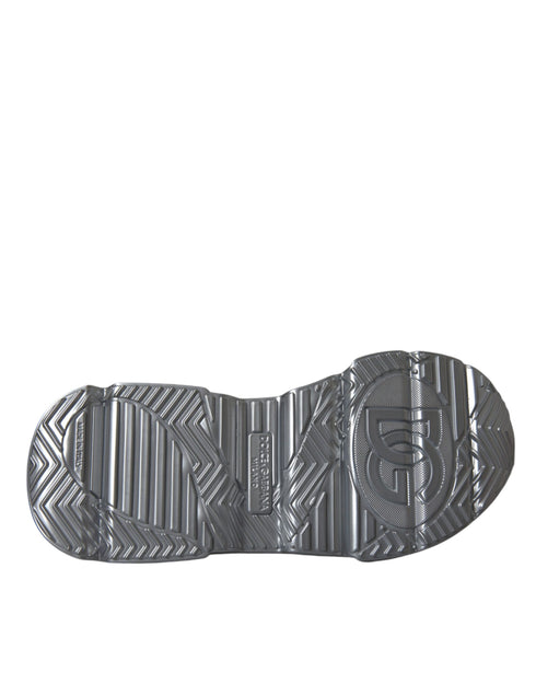 Dolce & Gabbana Silver Iridescent Daymaster Sneakers – Women’s Leather Shoes