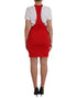 Dolce & Gabbana Red Nylon Stretch Bodycon Sheath Mini Dress
