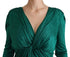 Dolce & Gabbana Dark Green Viscose Long Sleeve Midi Dress